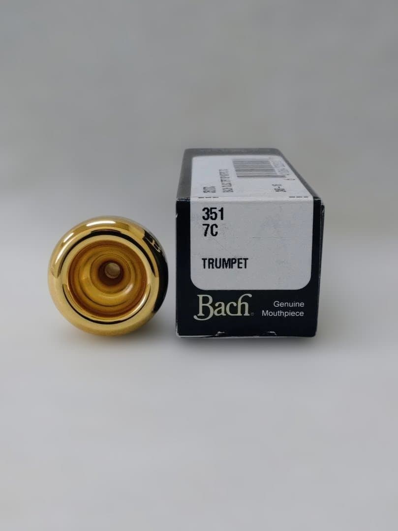 Bach トランペットマウスピース　7C　ゴールド