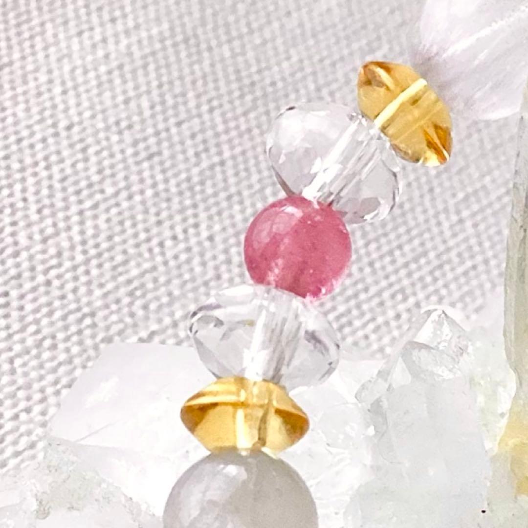 天然石★ブレスレット ストロベリークォーツ ♪ 374