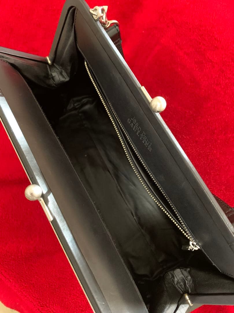 瑠衣　Jean Paul Gaultier 廃盤美品がま口バッグブラック