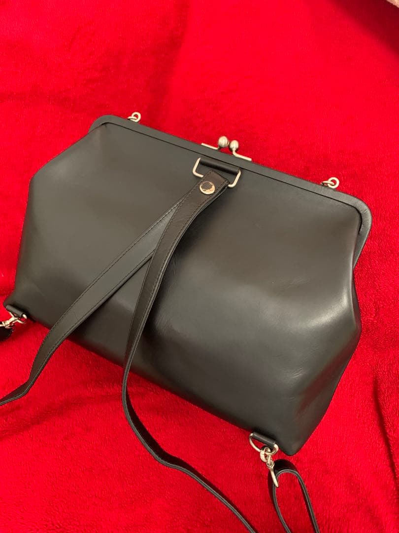 瑠衣　Jean Paul Gaultier 廃盤美品がま口バッグブラック