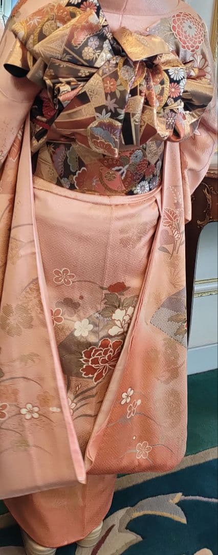 成人式☆【商品説明】 商品名：袷の振袖 カラー：ピンク 素材：正絹 振袖☆