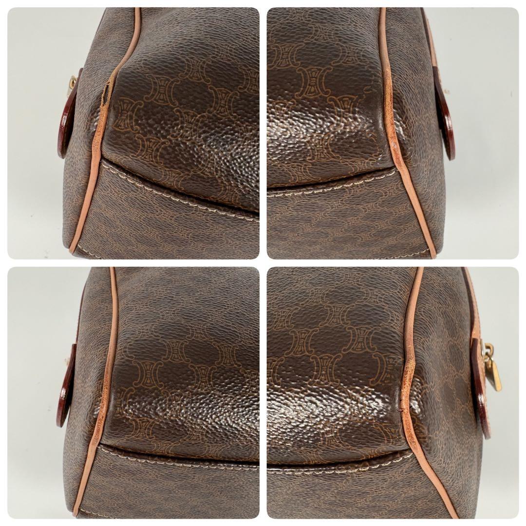 CELINE　ミニボストン　ハンドバッグ　マカダム ショルダー　2WAY　M13