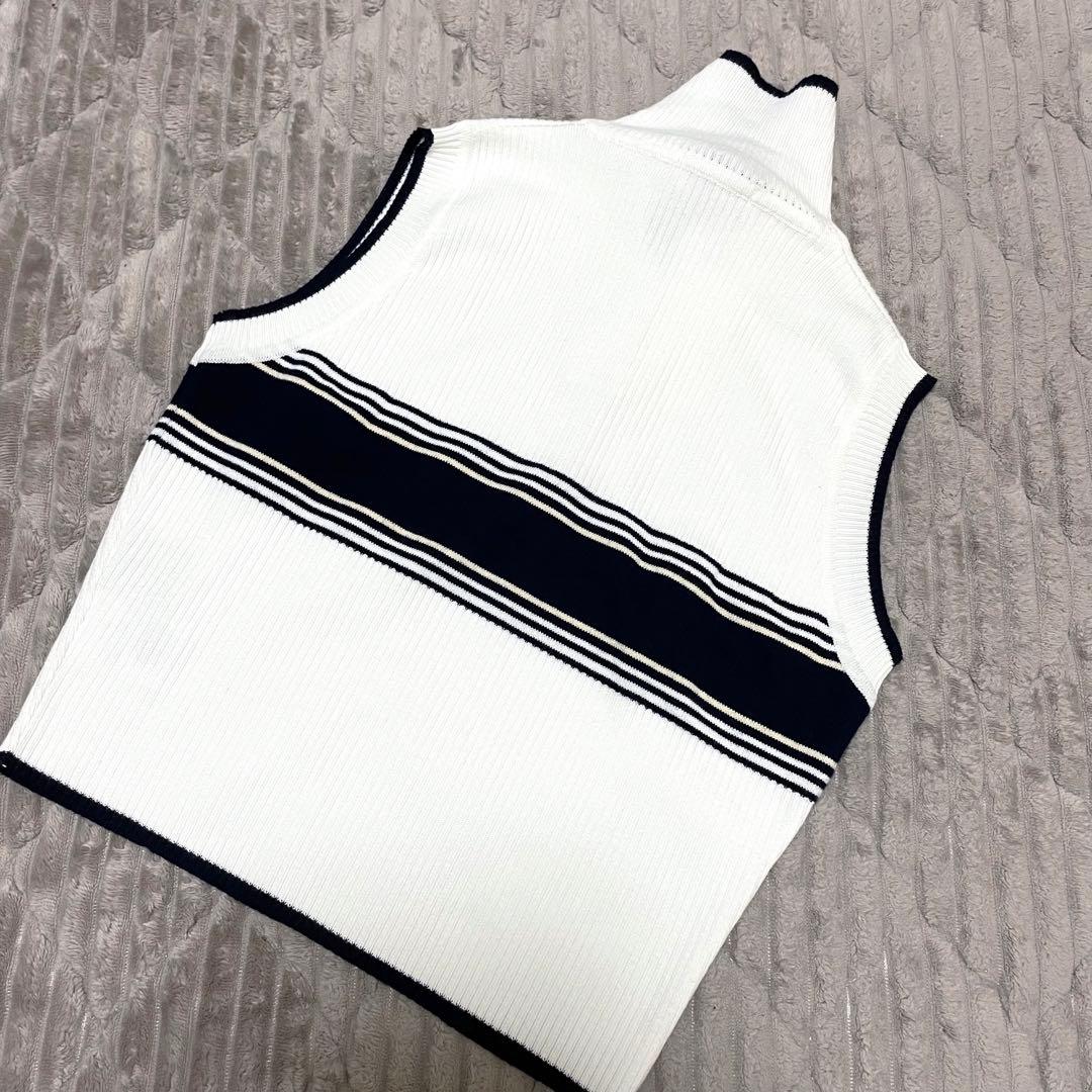 新品タグ付き　DOLCE&GABBANA　デカロゴ刺繍　ニットベスト　M