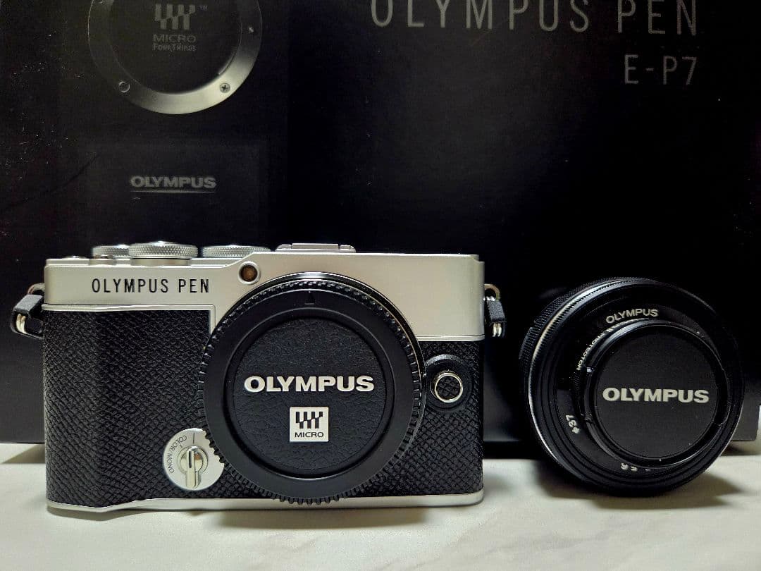 OLYMPUS PEN E-P7 デジタルカメラ ケース&SDカード256GB付