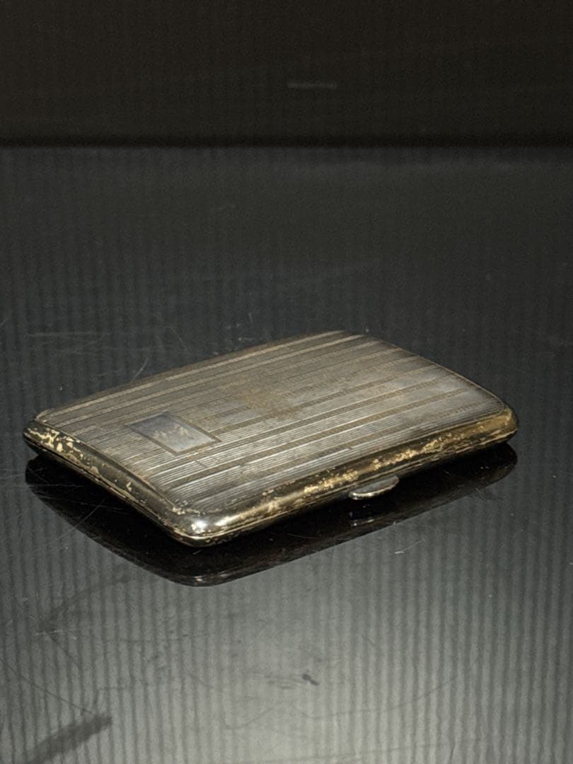 銀無垢 SILVER 950 刻印 銀製 煙草ケース アールデコ 約67.6g