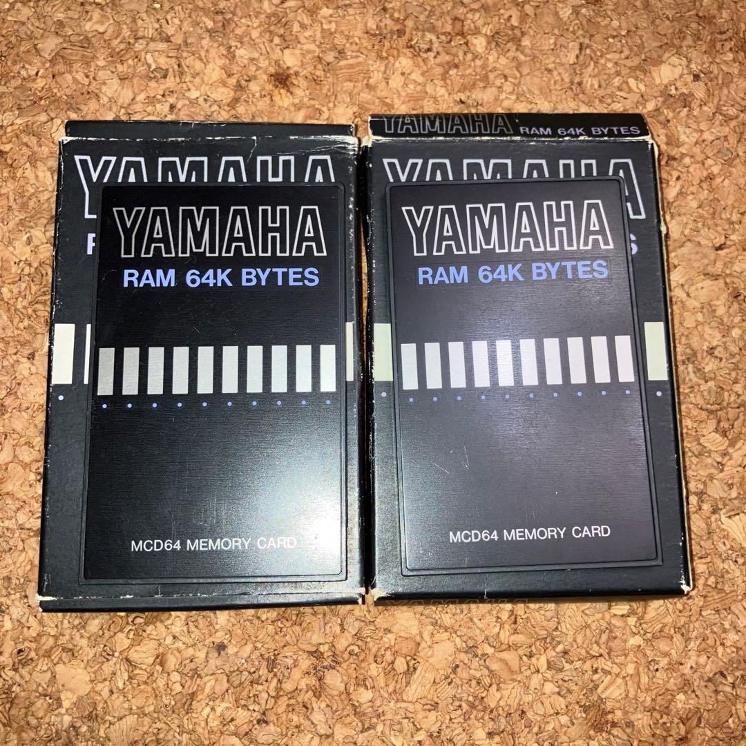 貴重　YAMAHA MCD64 メモリーカード ２枚　YAMAHA EOS