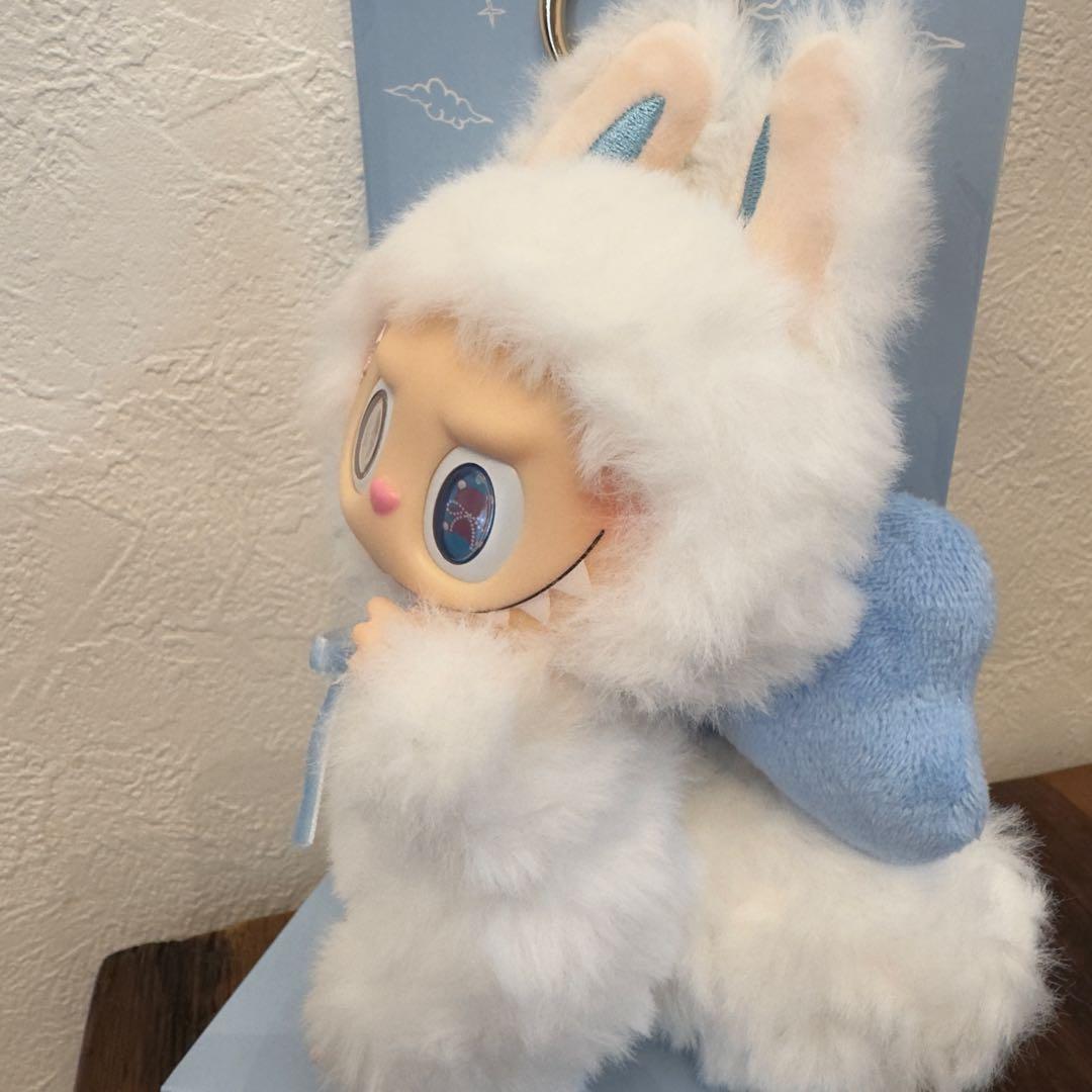 【海外限定】ZIMOMO LABUBU ぬいぐるみブルーリボン