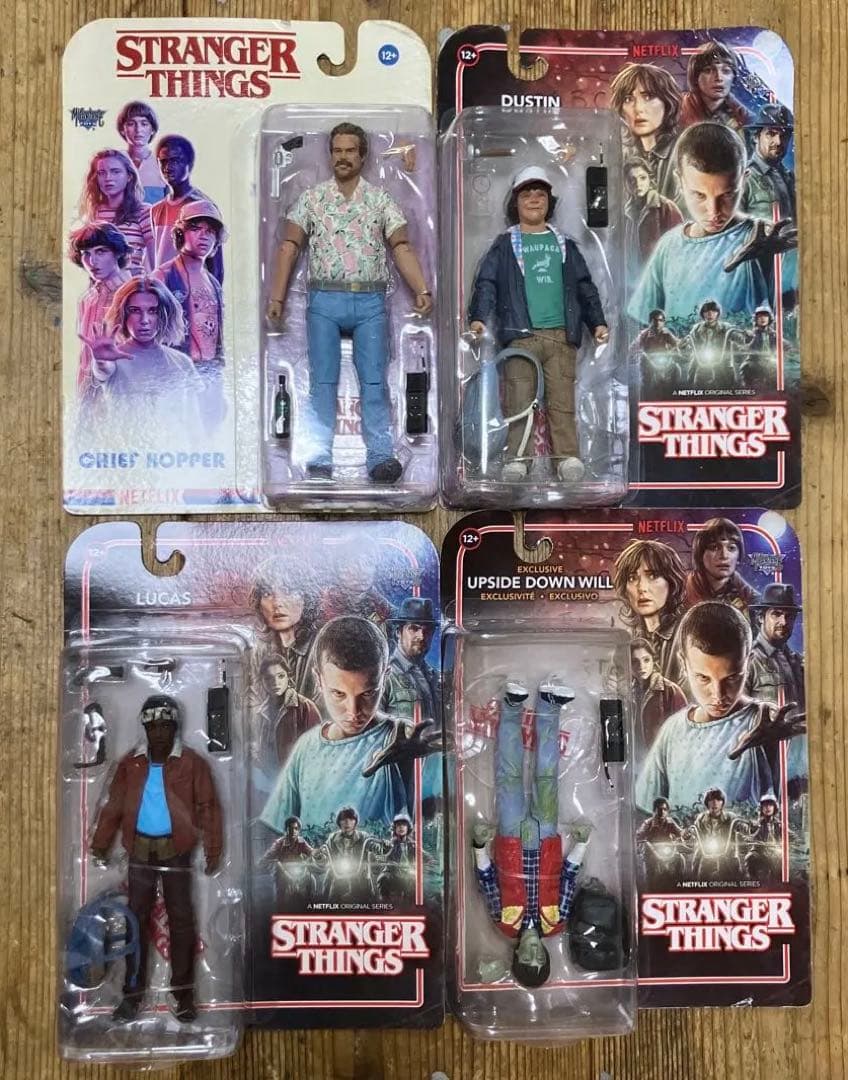 ストレンジャーシングス　フィギュア　4個　ダスティン　ホッパー　ウィル　ルーカス