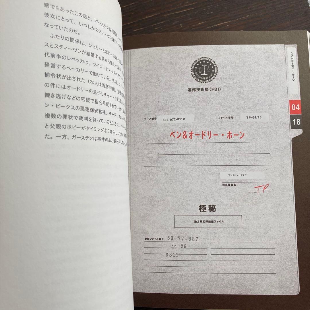 ツイン・ピークス ファイナルドキュメント　シークレットヒストリー　本