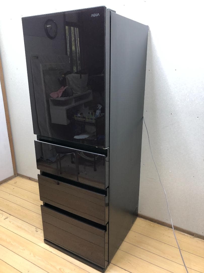 美品 アクア 冷蔵庫 AQR-VZ43J(T) 2020年製 右開き 88148