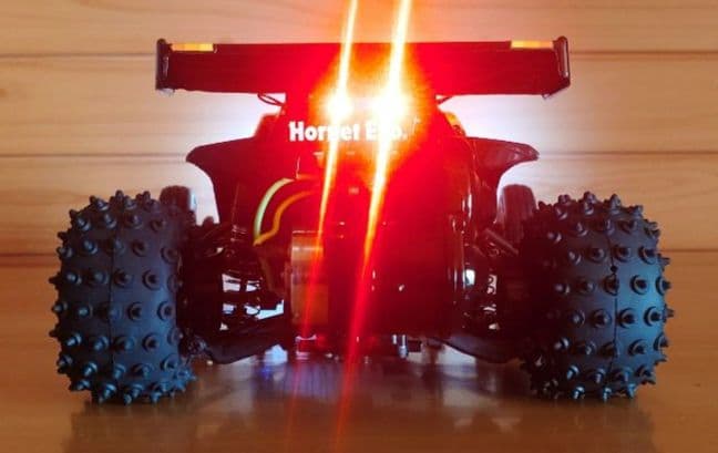 田宮RC LEDライト付ホーネットevo＆プロポバッテリー完成品セット