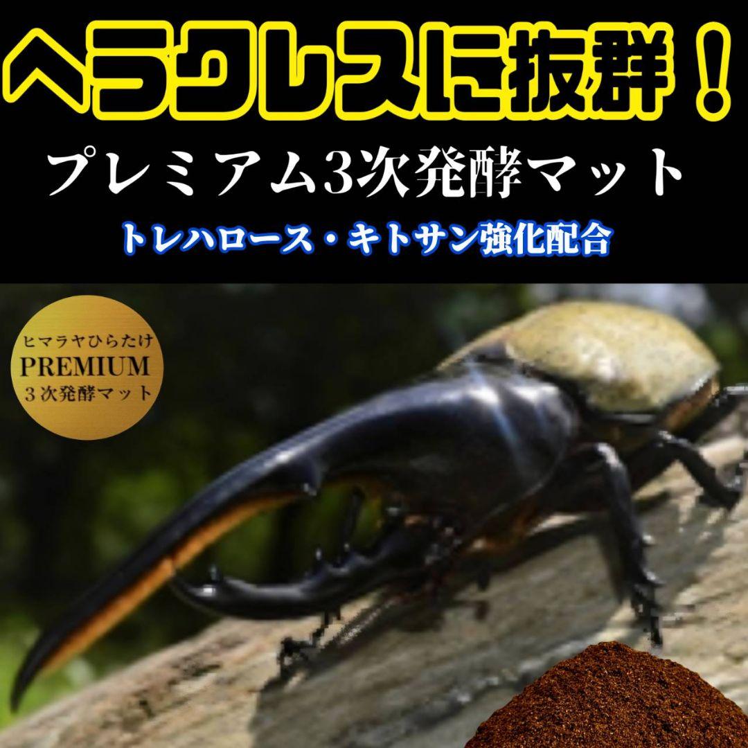カブトムシ幼虫が巨大化！プレミアム3次発酵マット【200リットル】産卵にも抜群！