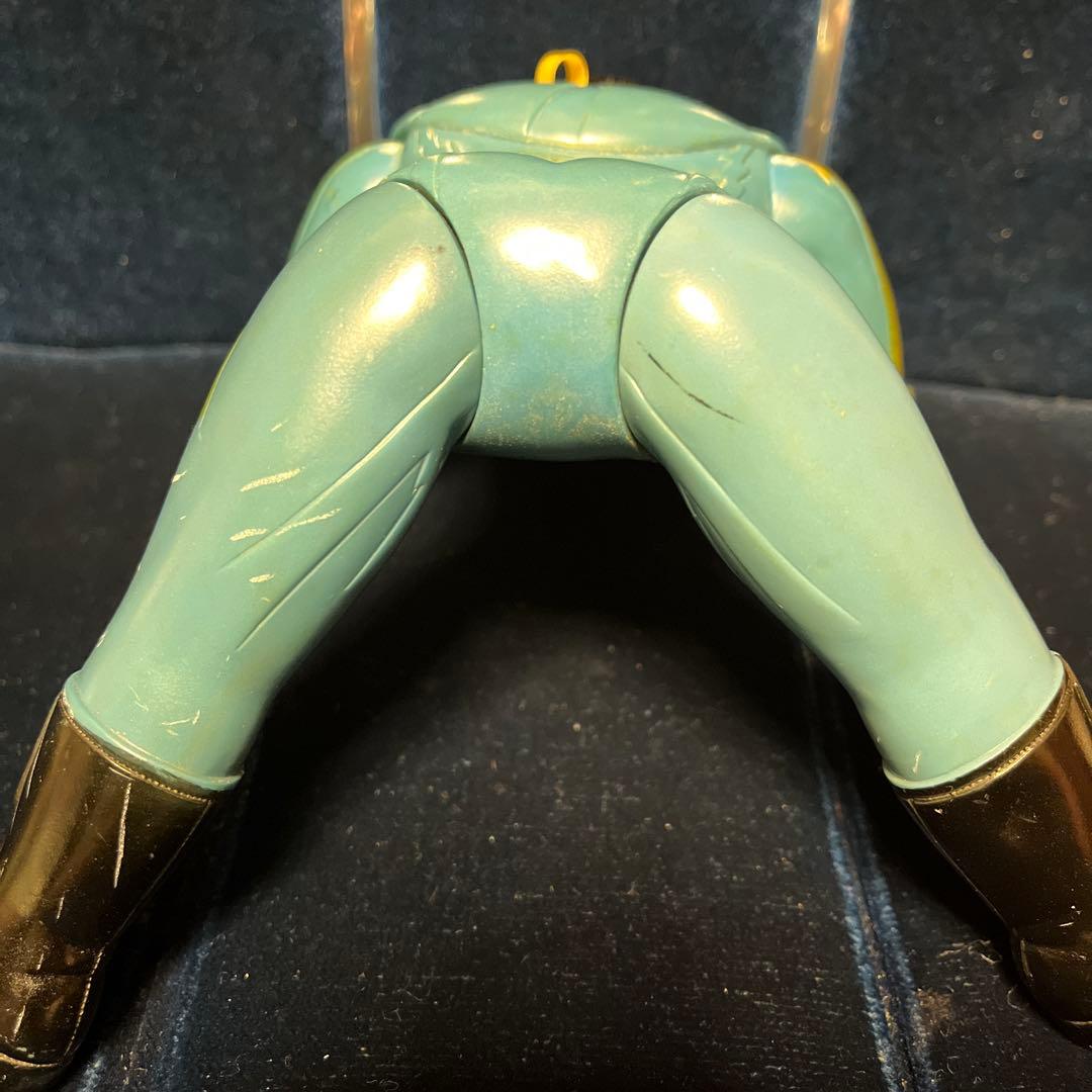 昭和レトロ ポピー イナズマン ソフビ 面無し 石森プロ 当時物 戦隊モノ