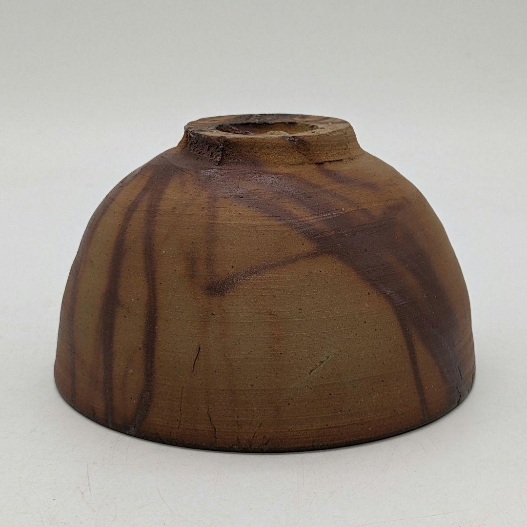 岡山県重要無形文化財 浦上善次 備前焼 緋襷茶盌 共箱合布 抹茶碗 抹茶茶碗