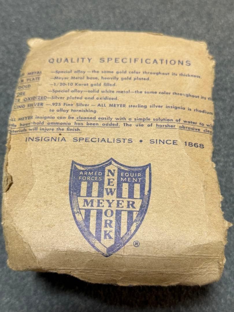 米軍 実物 コットンウエストベルト メイヤー N.Y.製