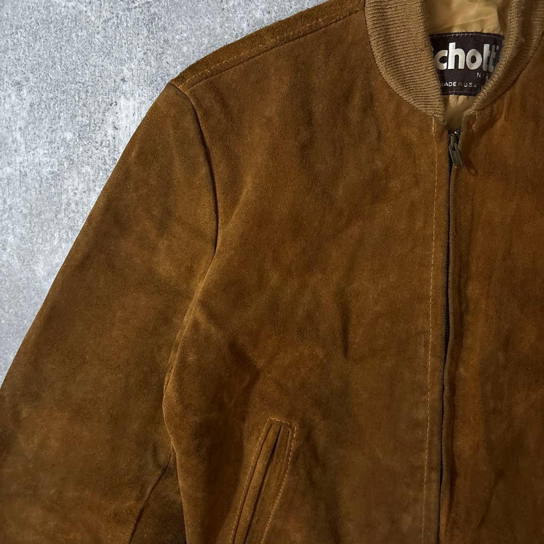 OLD Schott 80s USA製　レザージャケット　ブルゾン　スエード
