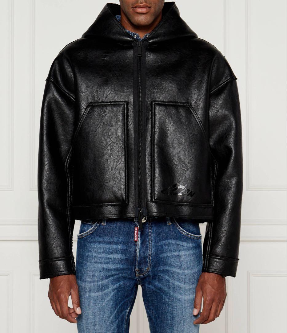 定価23万 24AW準新作・極美品 ヴィーガンレザー オーバーサイズジャケット