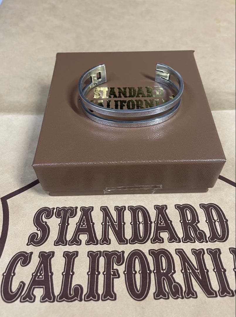 スタンダードカリフォルニア×ラリースミススターリングシルバーダブルバングル