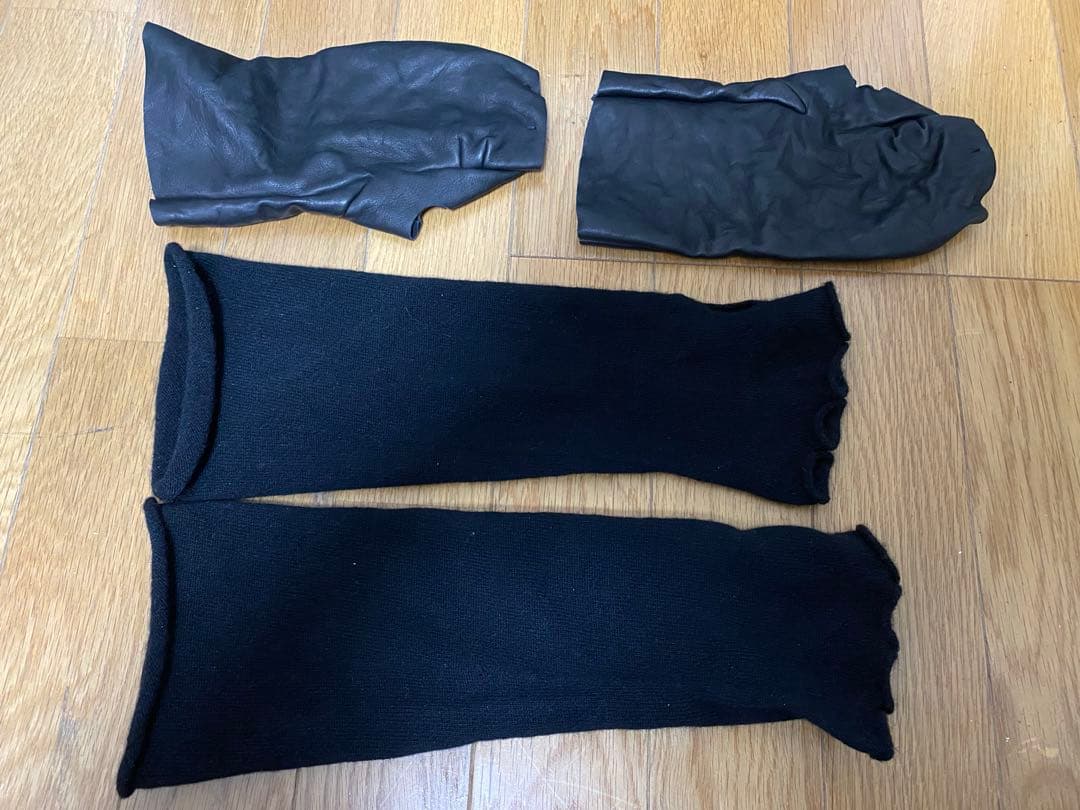 DEVOA レザー&カシミヤ　レイヤードグローブ