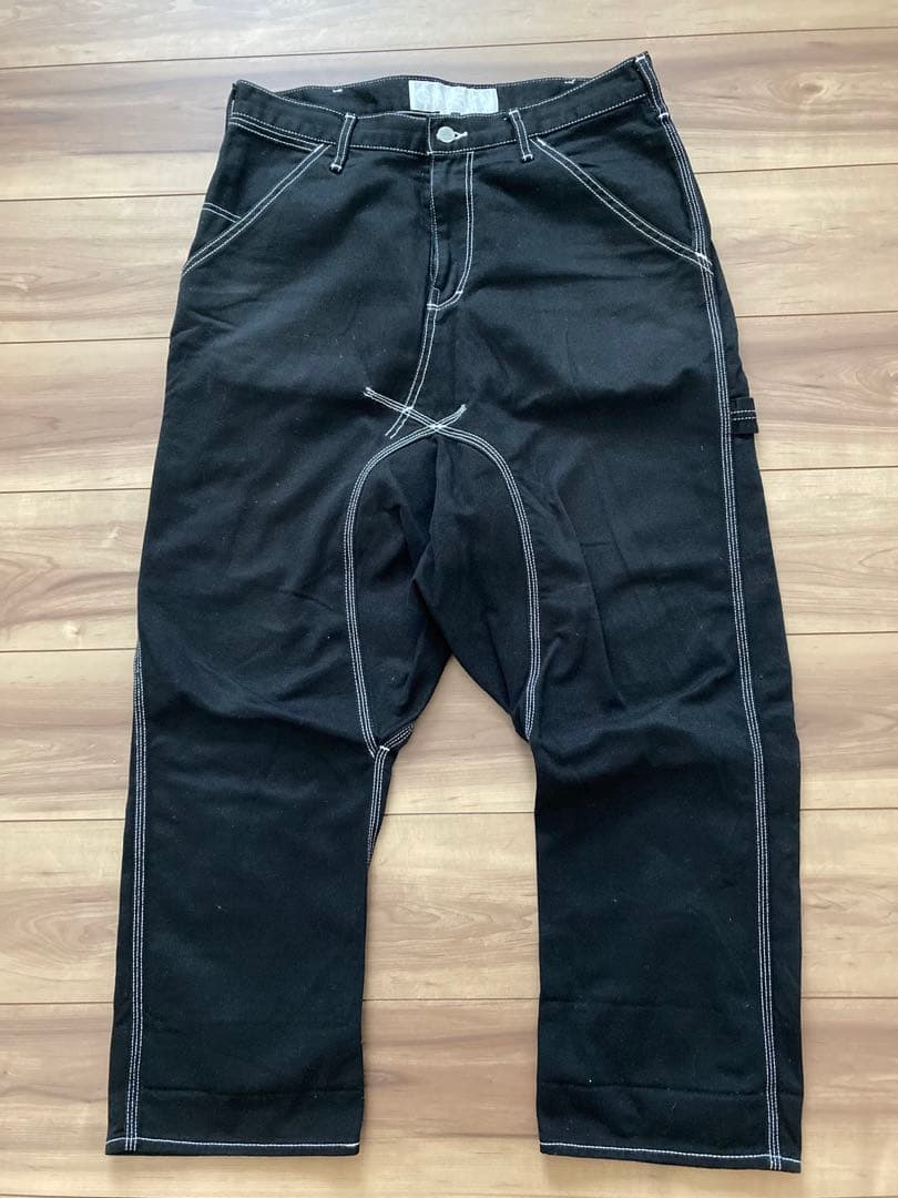 希少Lサイズ GANRYU 名作 サルエル　ブラック　パンツ ガンリュウ