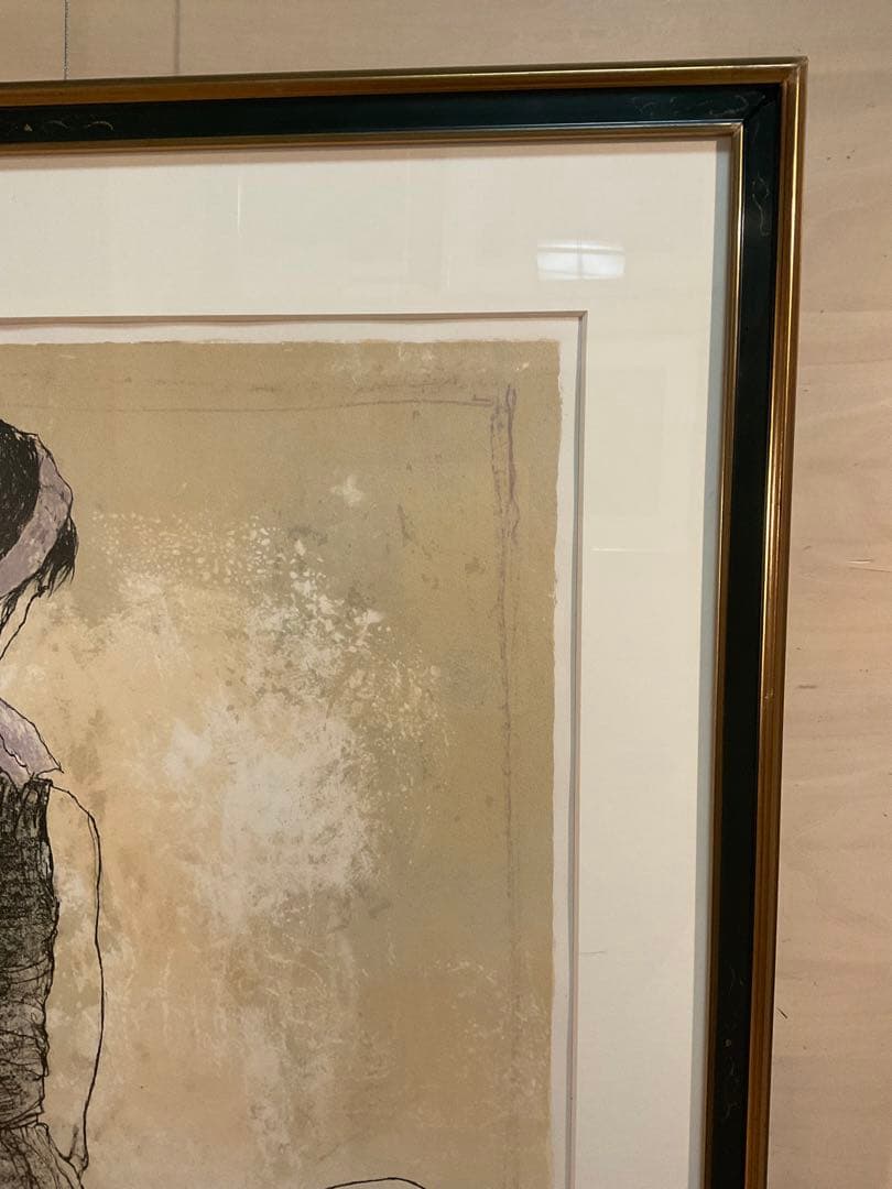 rinrinさま専用ジャンセン『紫色のターバンを巻いたバレリーナ」　リトグラフ