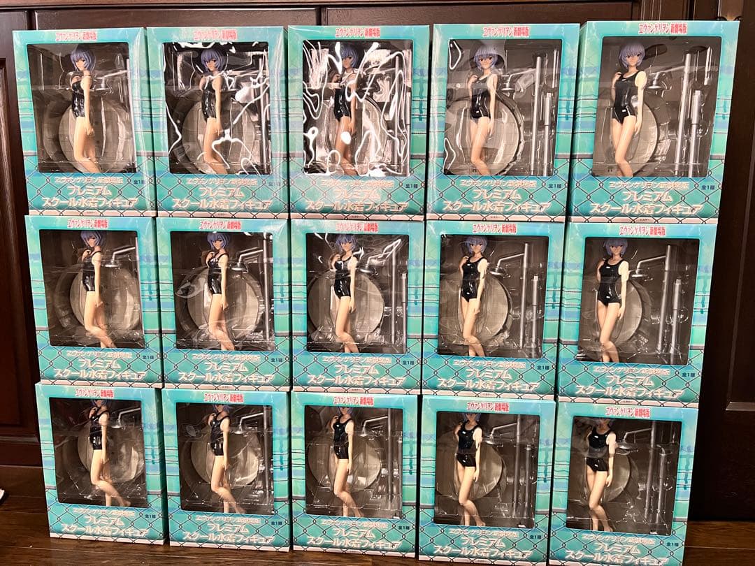 【15個】エヴァンゲリオン 新劇場版 プレミアムスクール水着フィギュア 綾波レイ