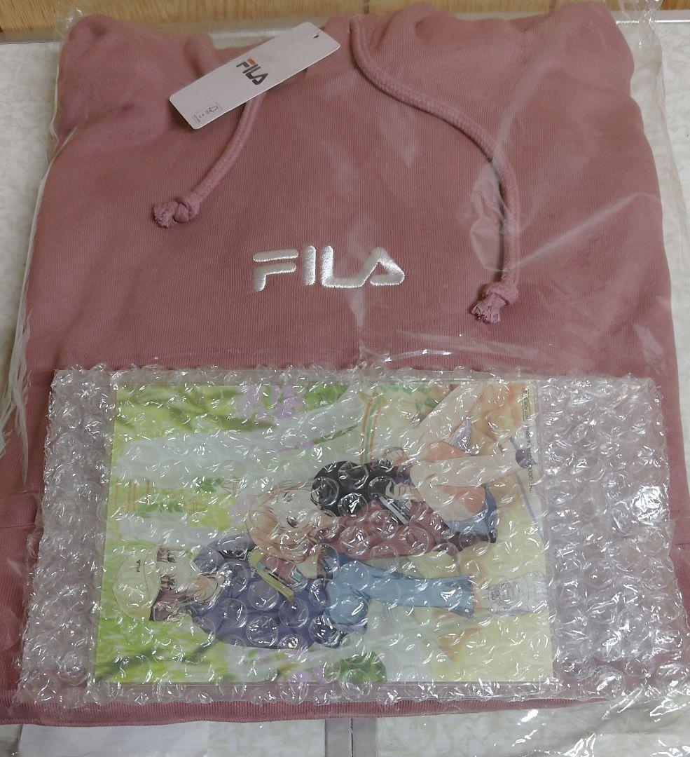 FILA×MANO and TORU Hoodie ピンク L