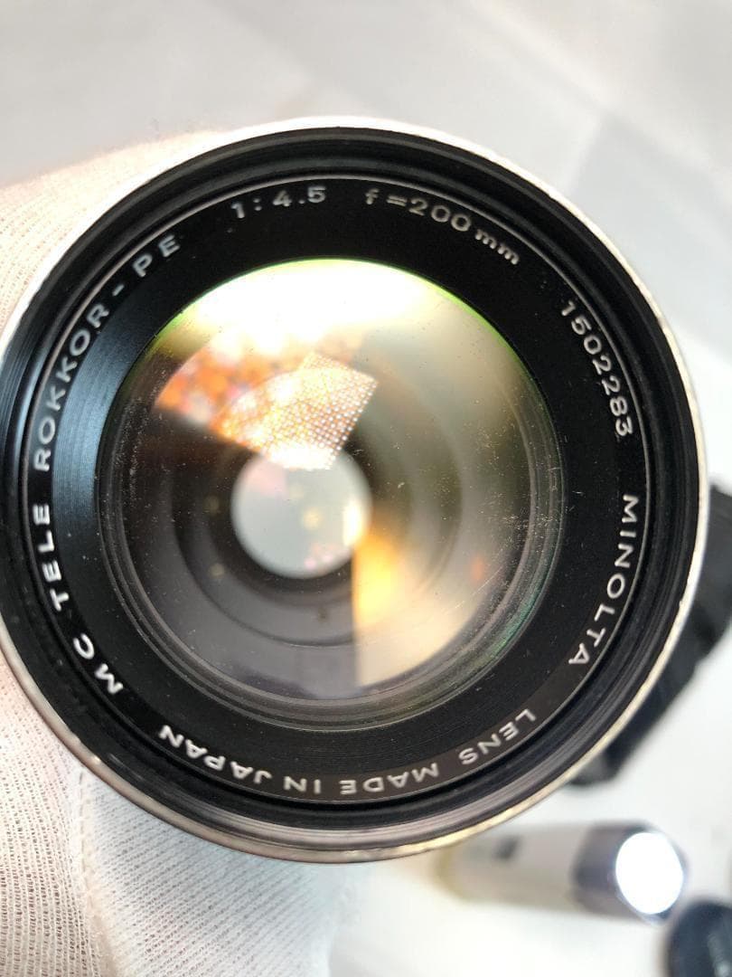 MINOLTA XG-E +レンズ3本セット　MF　ズーム、単焦点【動作確認済】