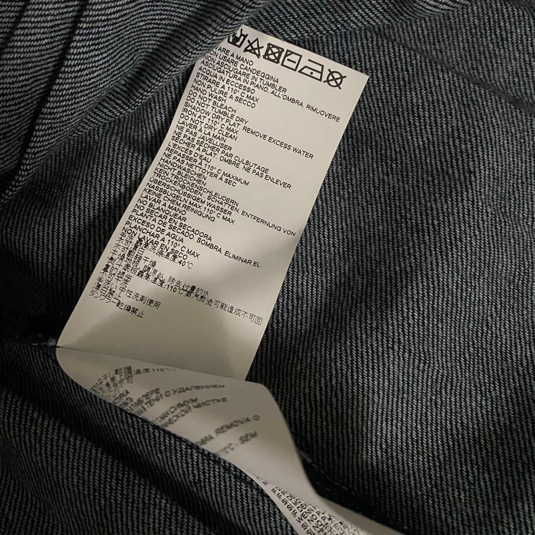 MM6 Maison Margielaデニム風プリーツスカート ひざ丈　36