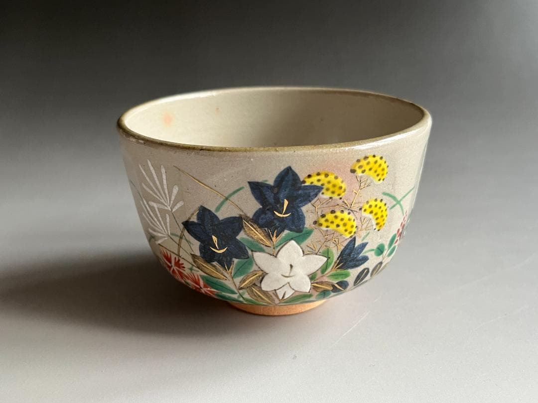 南口閑粋　乾山秋草　茶碗