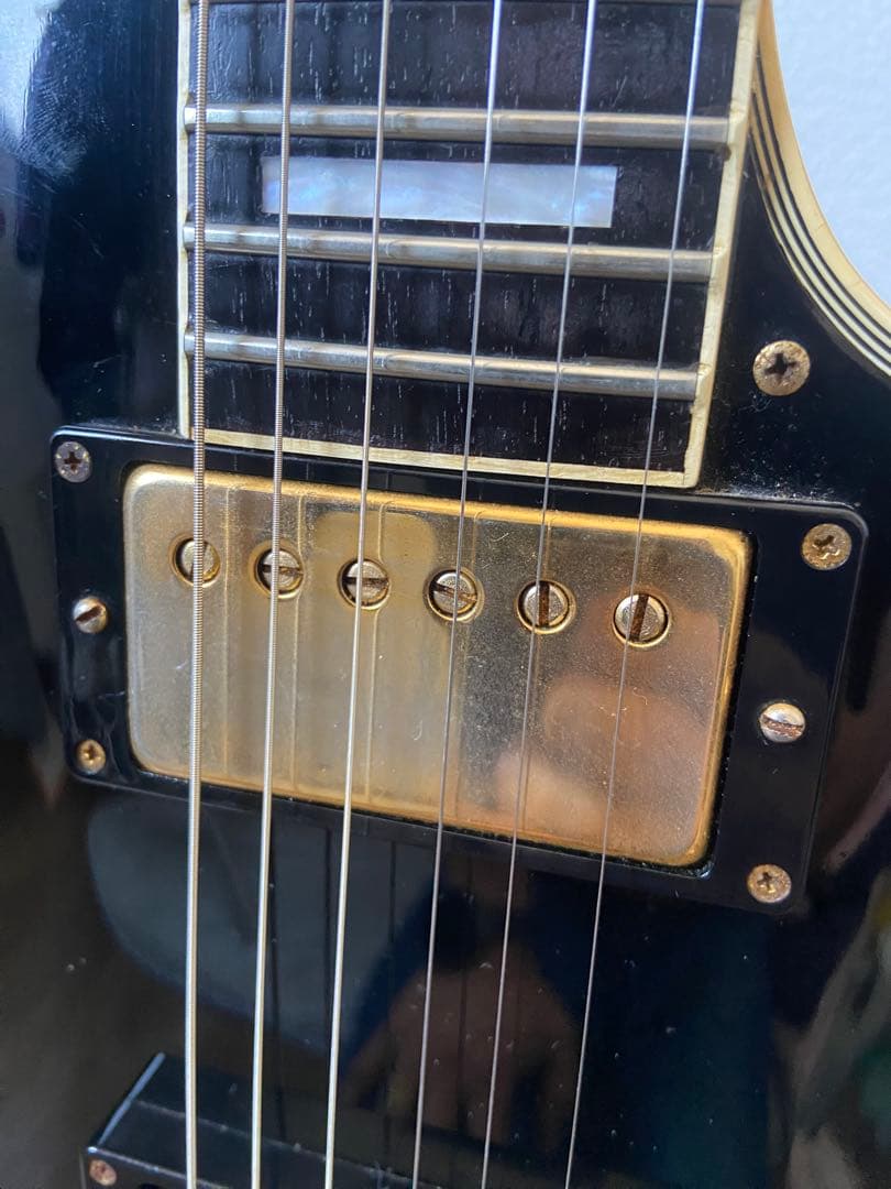 トーカイ　レスポールタイプ改 ブラック ソリッドボディ