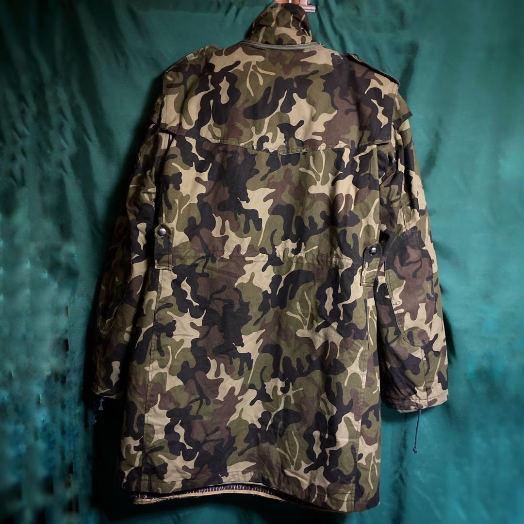 90年代ルーマニア軍M1990リーフカモウインターコート Mサイズ実物中古美品