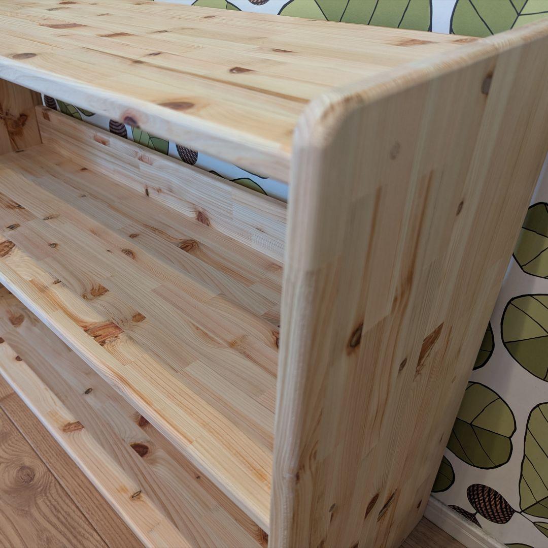 桧　木製棚　本棚　✨　木製ハンドメイド　トロファスト　モンテッソーリ　ヒノキ