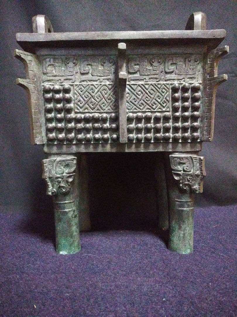 青銅器　益帚戈凡方鼎　レプリカ　NO.189