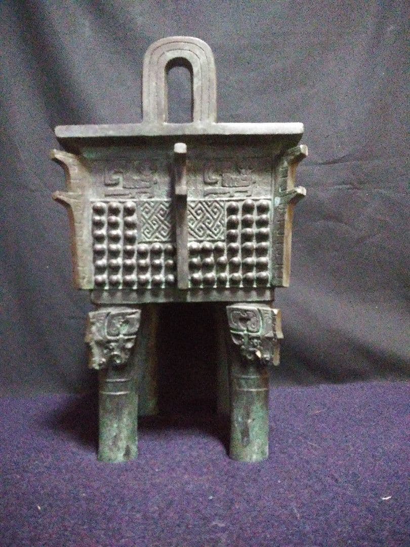 青銅器　益帚戈凡方鼎　レプリカ　NO.189