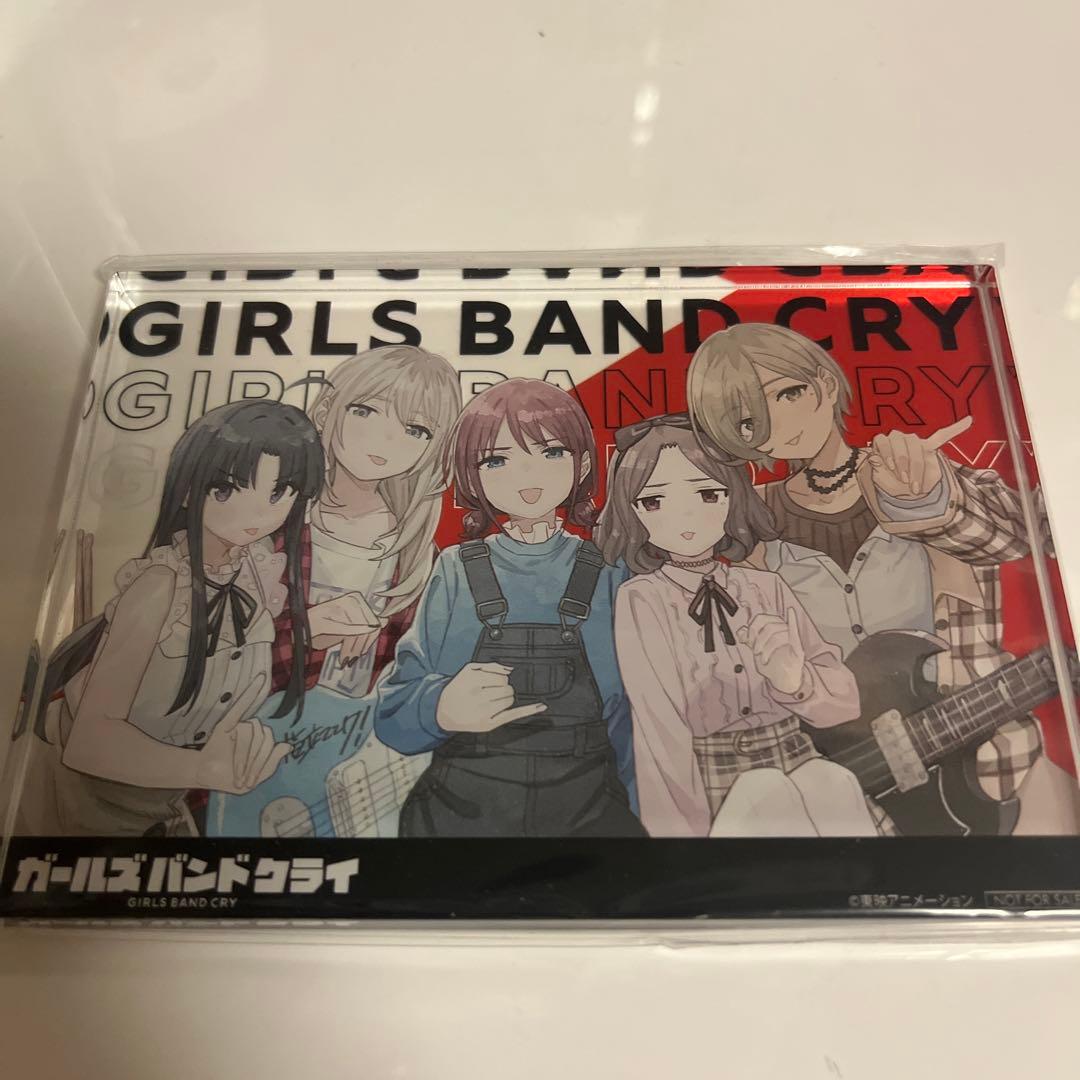 ガールズバンドクライ 円盤全巻購入特典 アクリルブロック 未開封