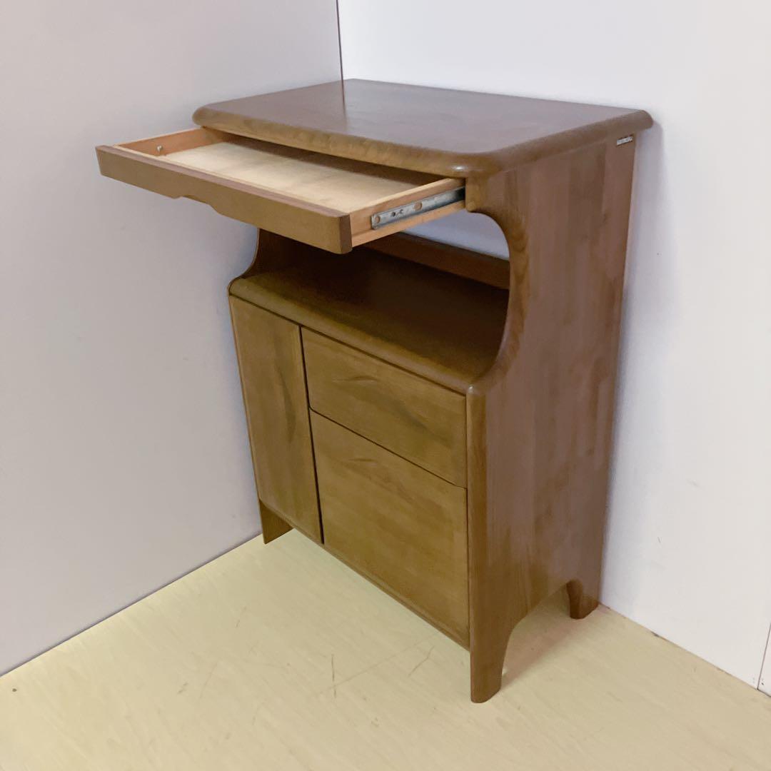 Karimoku カリモク 木製 電話台、FAX台　キャビネット　サイドボード