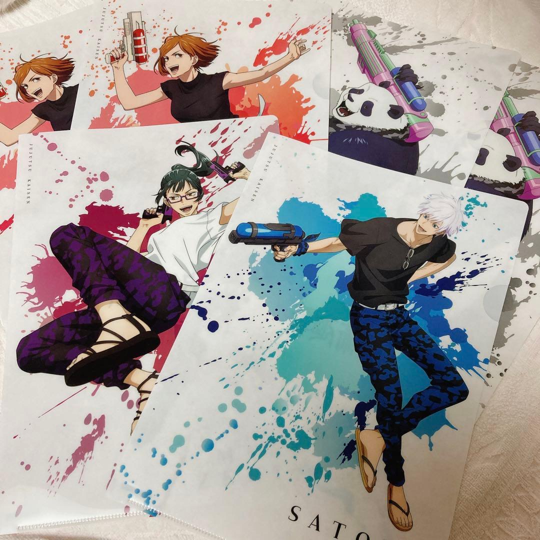 呪術廻戦　プライズオン　五条悟　禅院真希　パンダ　釘崎野薔薇　クリアファイル