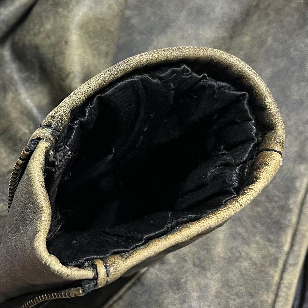 HARLEY-DAVIDSON シングルライダース　レザー　極上肉厚