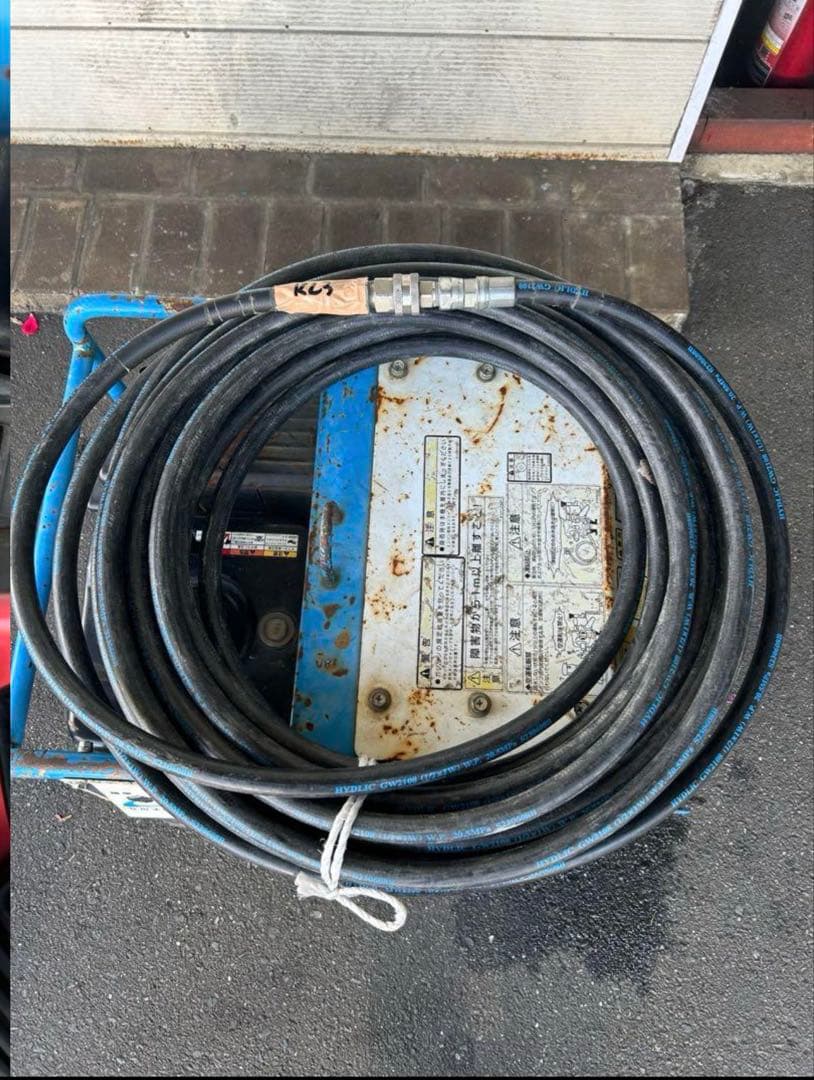 KL3★強い★ツルミ鶴見製作所エンジン式高圧洗浄機　多水量型　HPJ-680ES