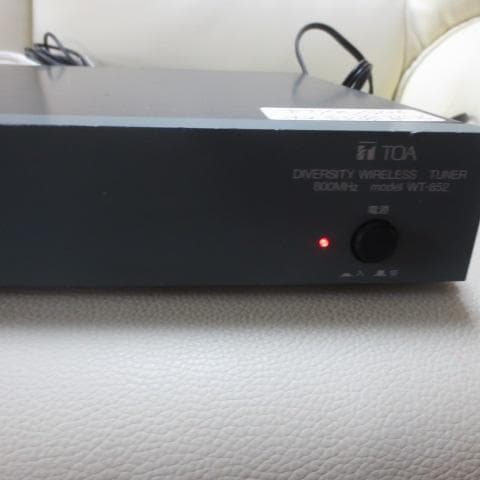 TOA WT-852 ダイバーシティワイヤレスチューナー 2チャンネル①【固定