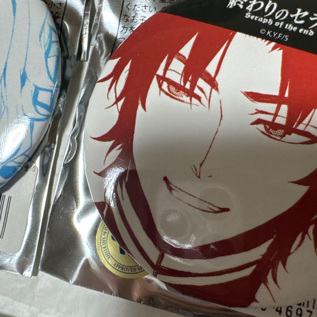 終わりのセラフ　グラフアート　公式　缶バッジ