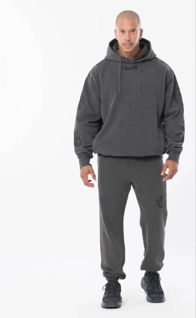 セットアップ上下クロノスCRONOS BLACKLETTERLONG PANTS