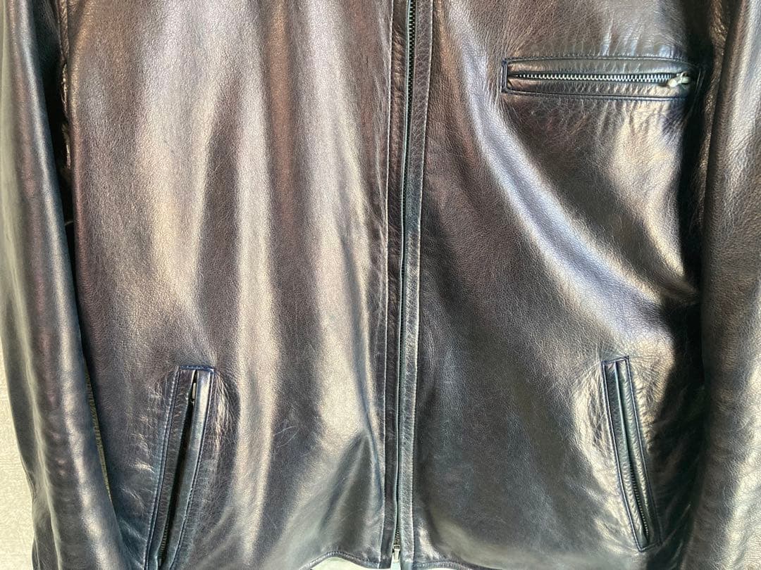 YELLOW BROS 日本製　シングルライダースジャケット