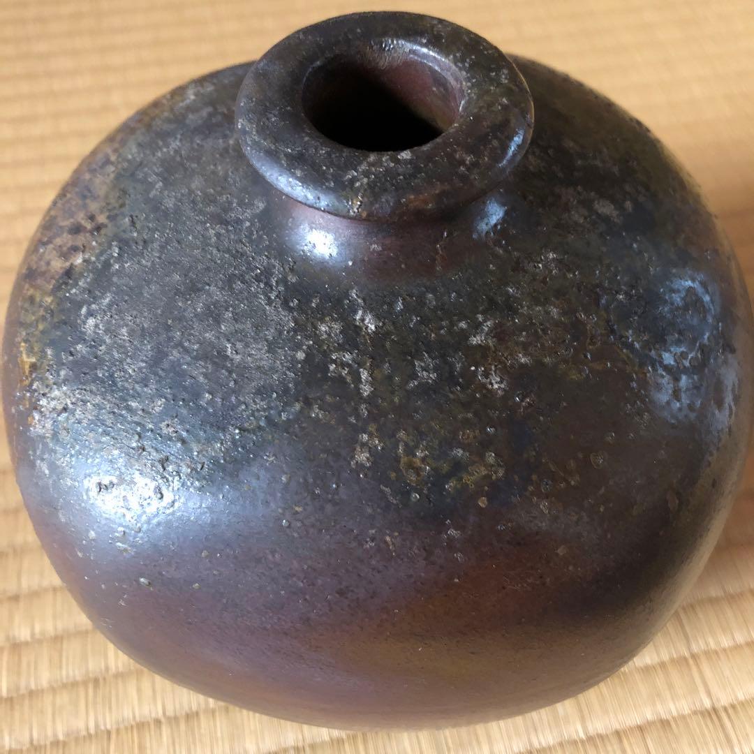 丹波焼　大上昇　扁壺　昭和期