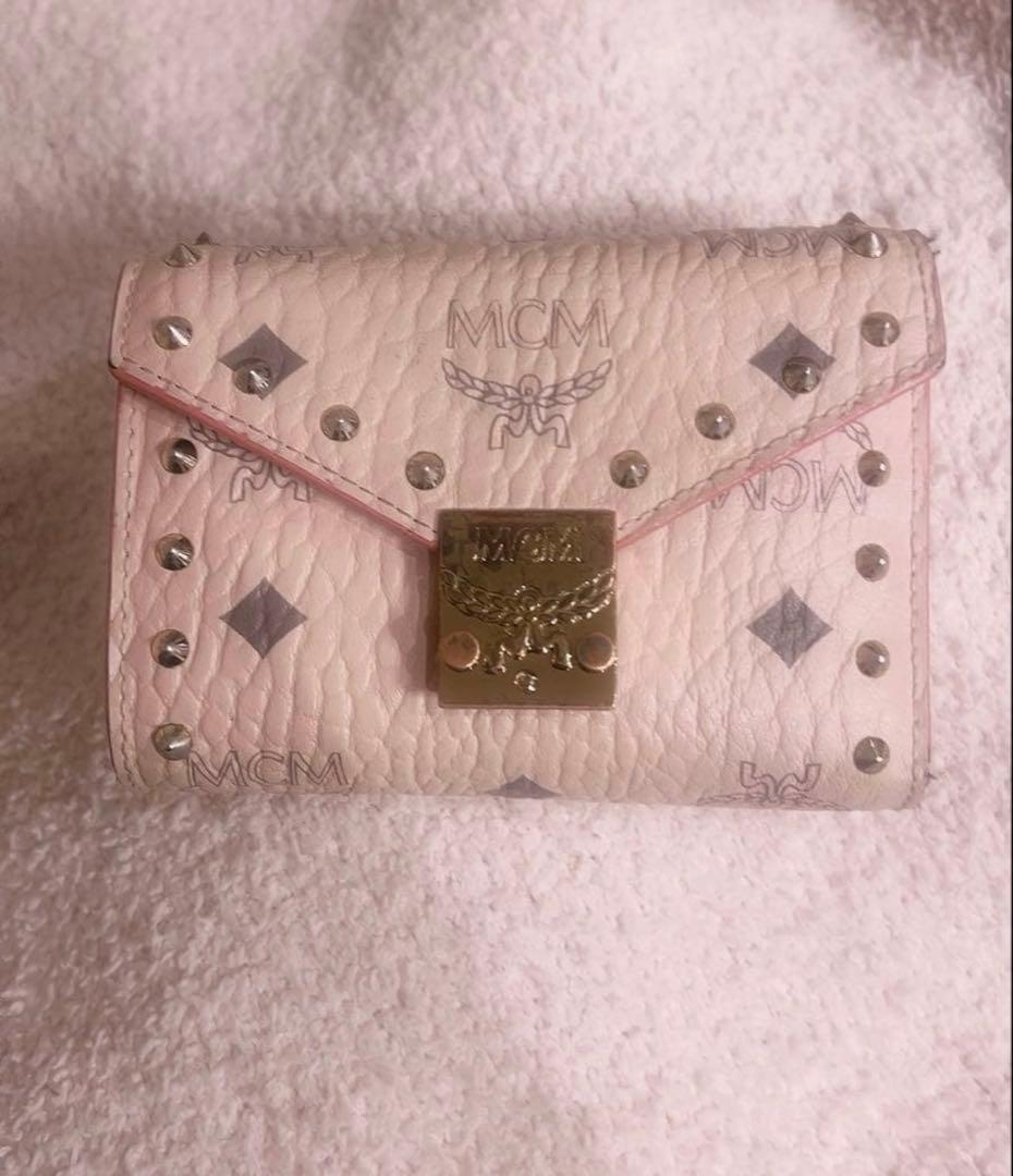 MCM 財布 ピンク