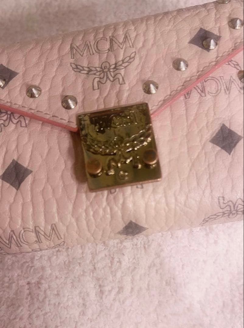 MCM 財布 ピンク