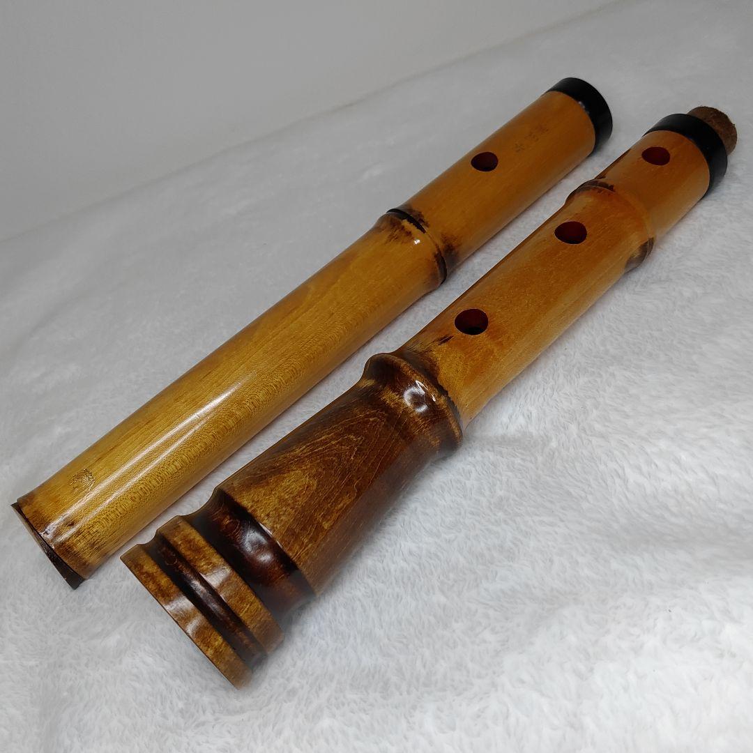 琴風尺八　蝴蝶マーク　琴風調　銘木尺八　門 　1尺８寸管　送料無料