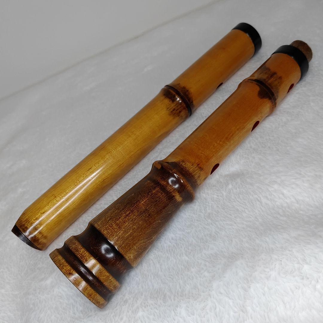 琴風尺八　蝴蝶マーク　琴風調　銘木尺八　門 　1尺８寸管　送料無料