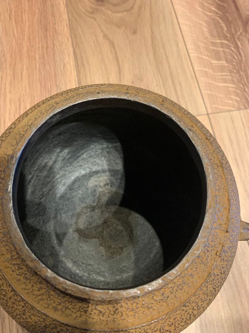 美品　茶道具 〈和田美之助〉 康銅朝鮮風炉 炉釜